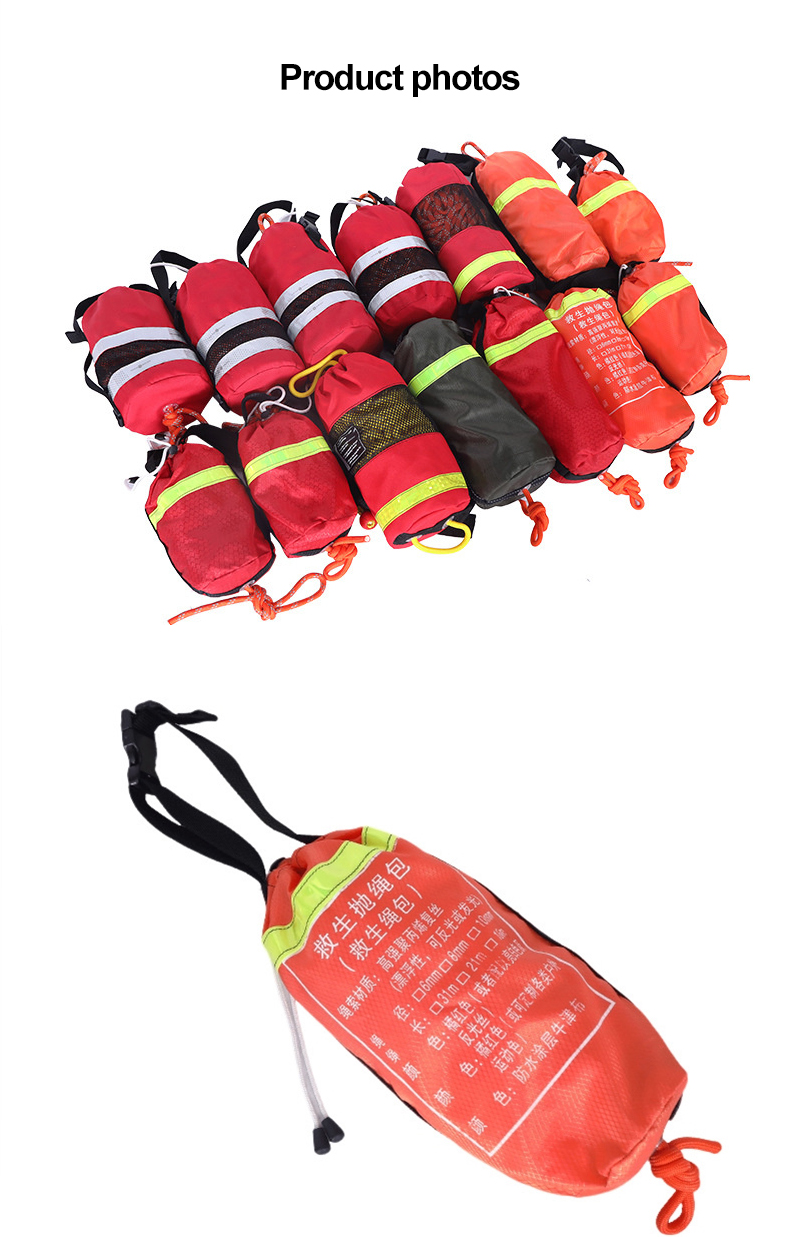 Waterproof Oxford Red Rescue Rope Bag