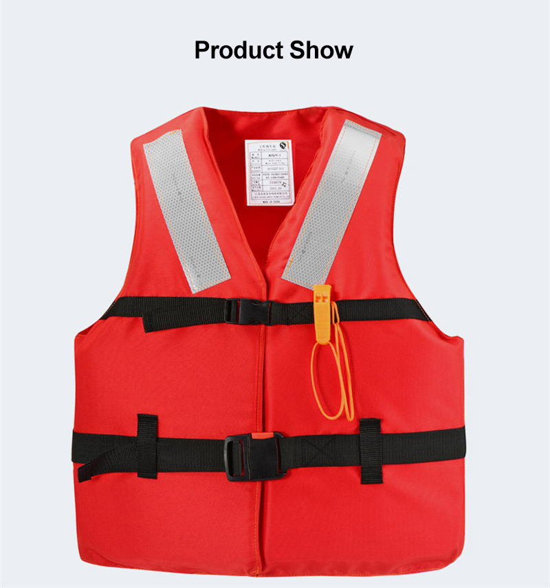 Orange-Red Flood Operation Life Vest