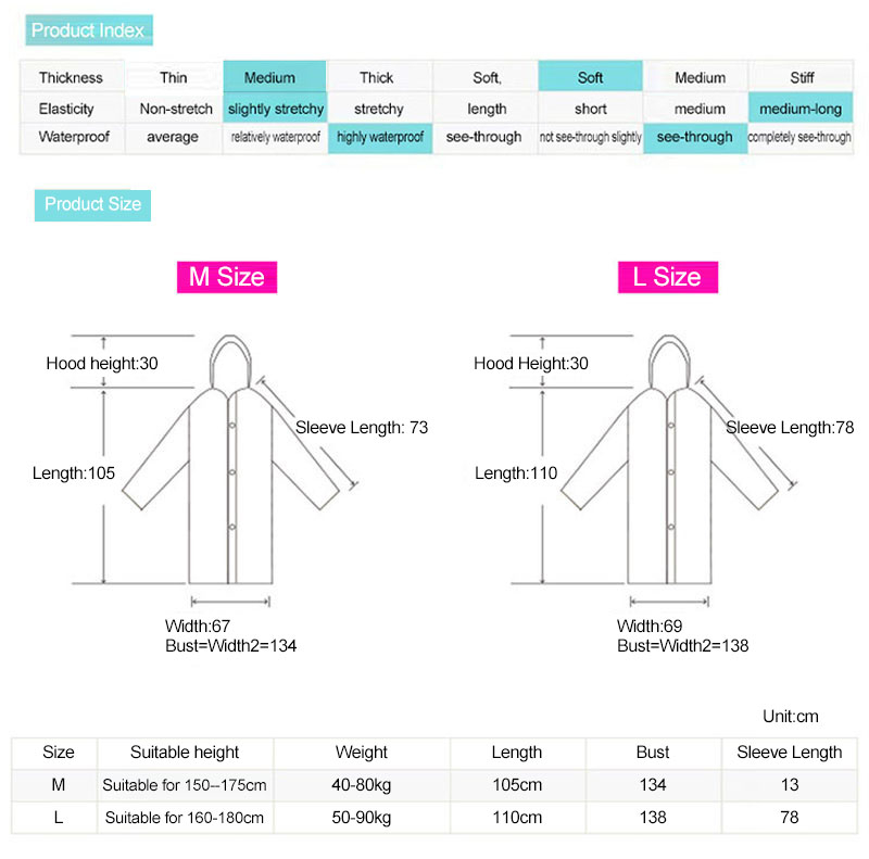 Flood Control EVA Raincoat M/L Size