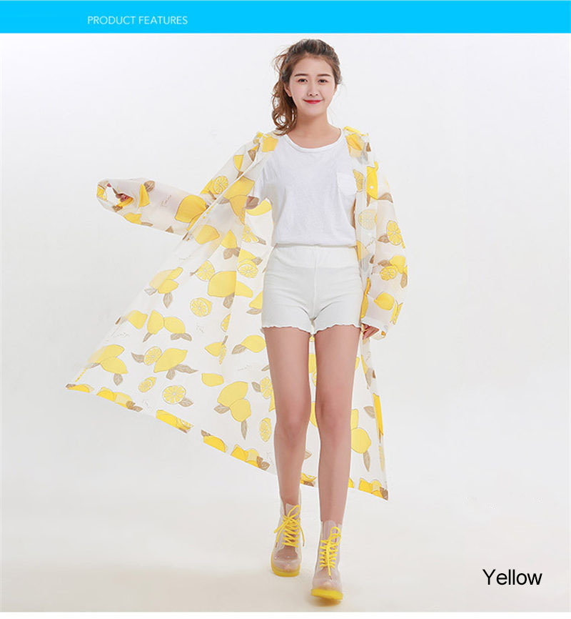 Disaster Relief Pattern Raincoat Thick Type