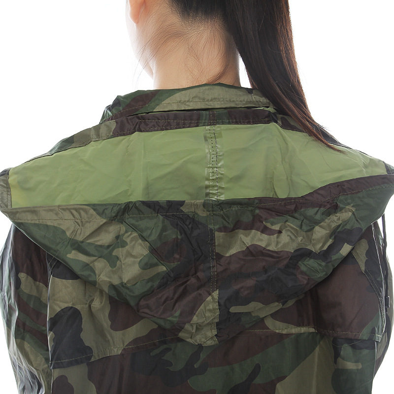 Disaster Relief Protective Camo Raincoat