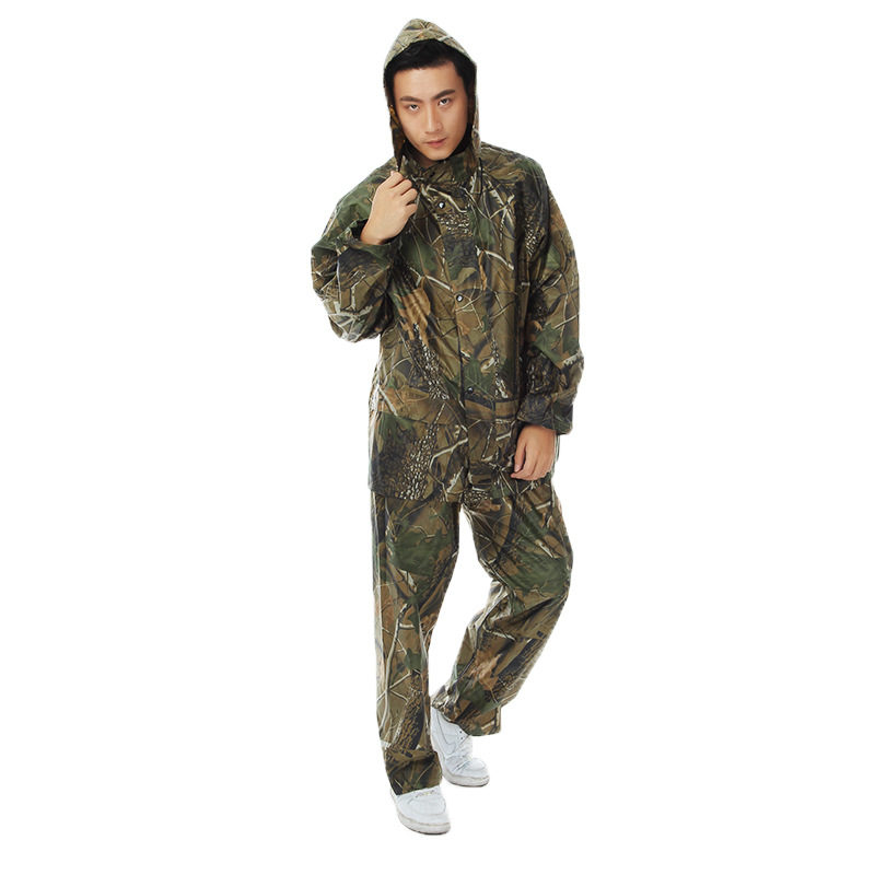 Flood Control PVC Coated Camo Raincoat