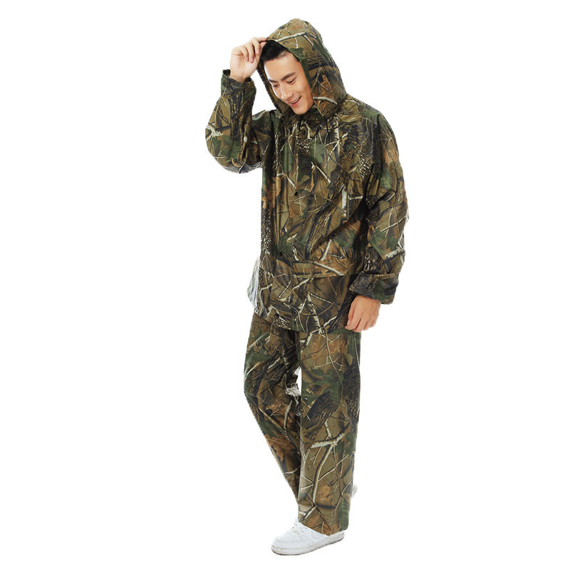 Military-Grade Camo Raincoat Waterproof Set
