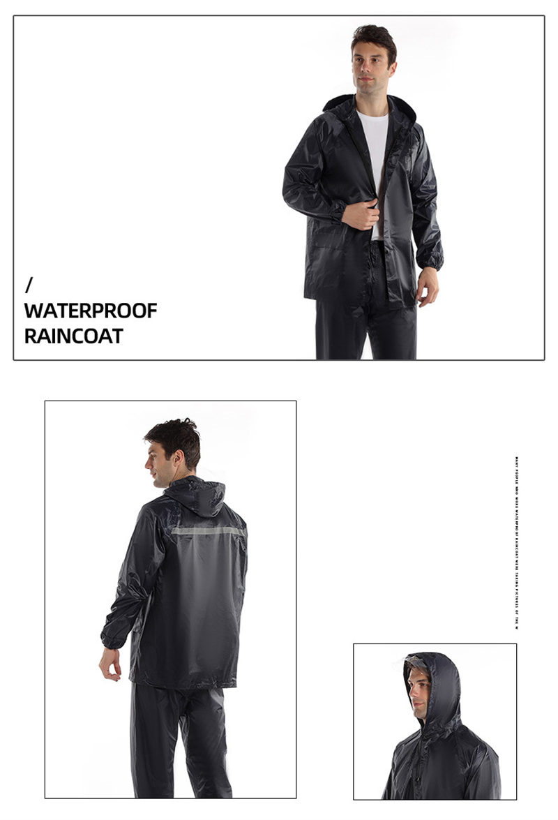 Two-Piece Rescue Raincoat Back Reflective Two-Piece Rescue Raincoat Back Reflective