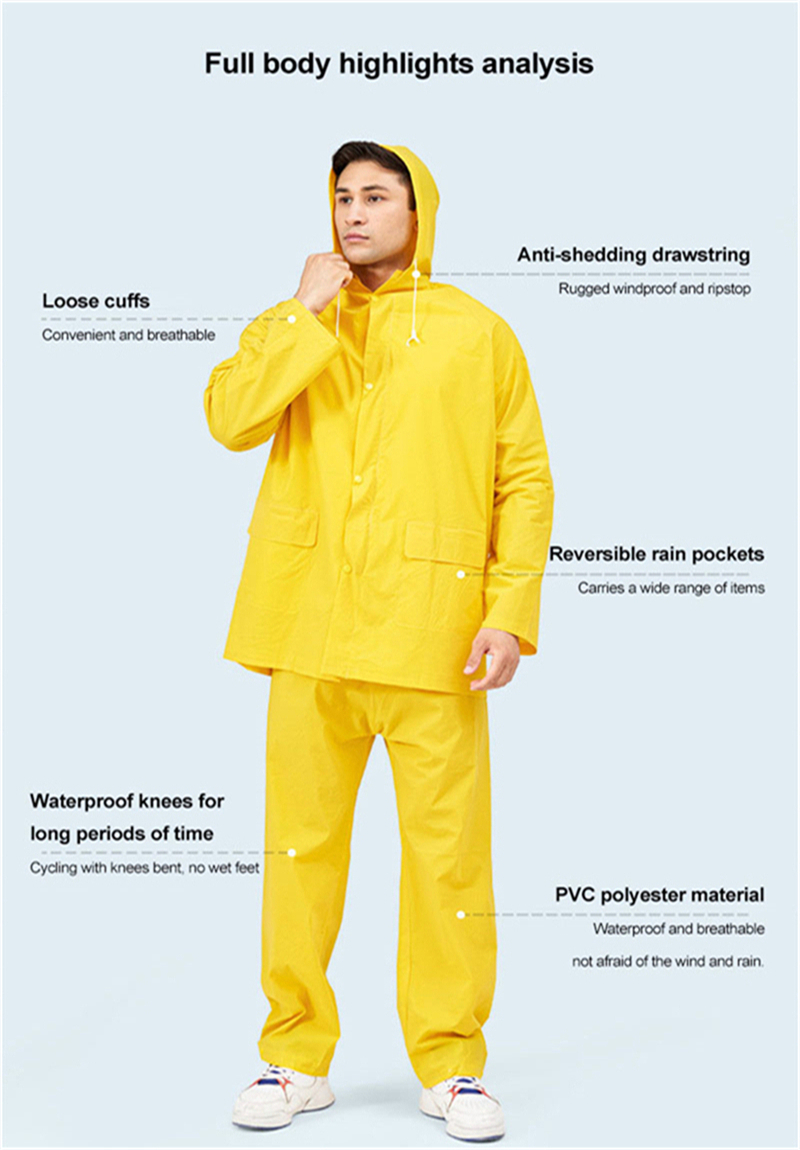 Disaster Relief Waterproof Raincoat Set