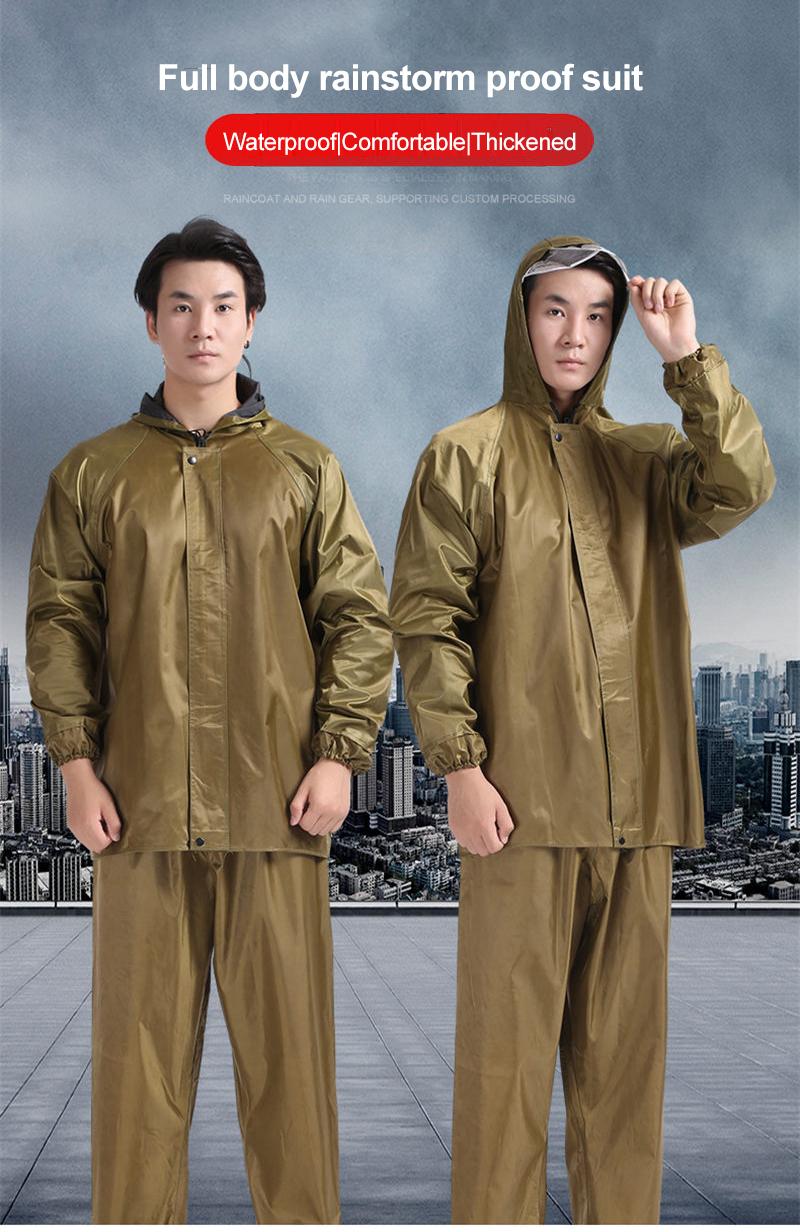 Military Green Rescue Rain Suit
