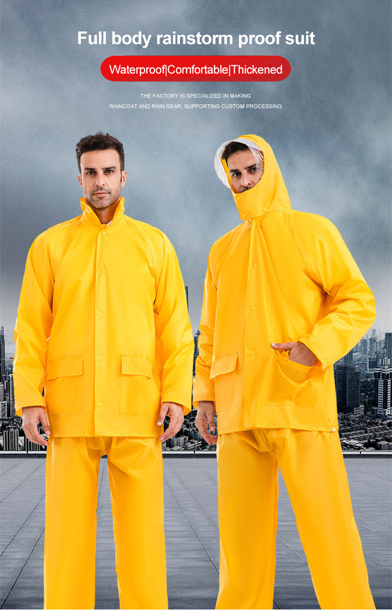 Two-Piece Flood Rescue Rain Gear