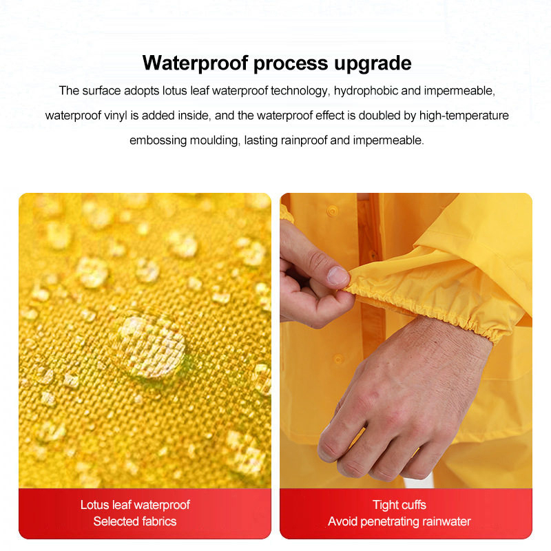 Heat-Sealed Disaster Relief Rainwear