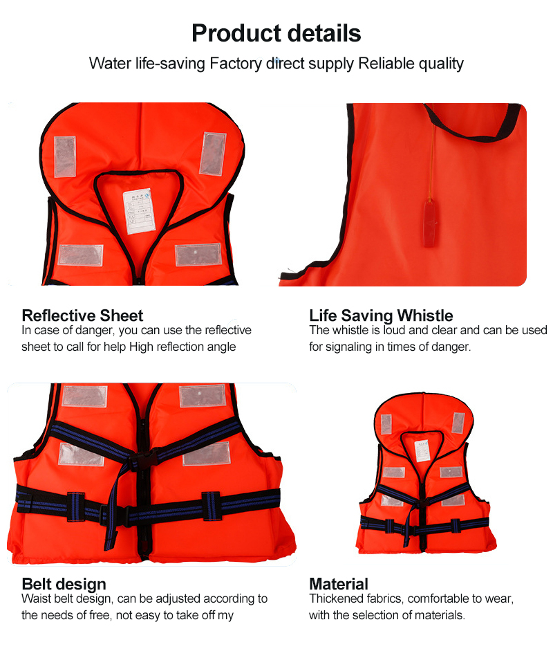 Orange Life Jacket Water Rescue