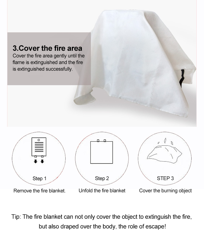 Industrial Production Silicone Fire Blanket