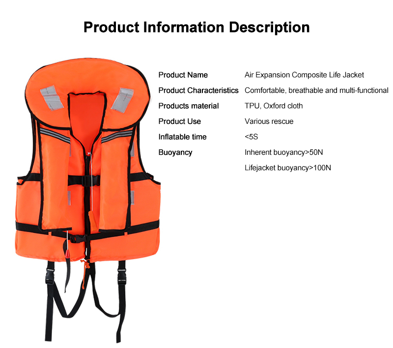 Orange High-Visibility Life Jacket