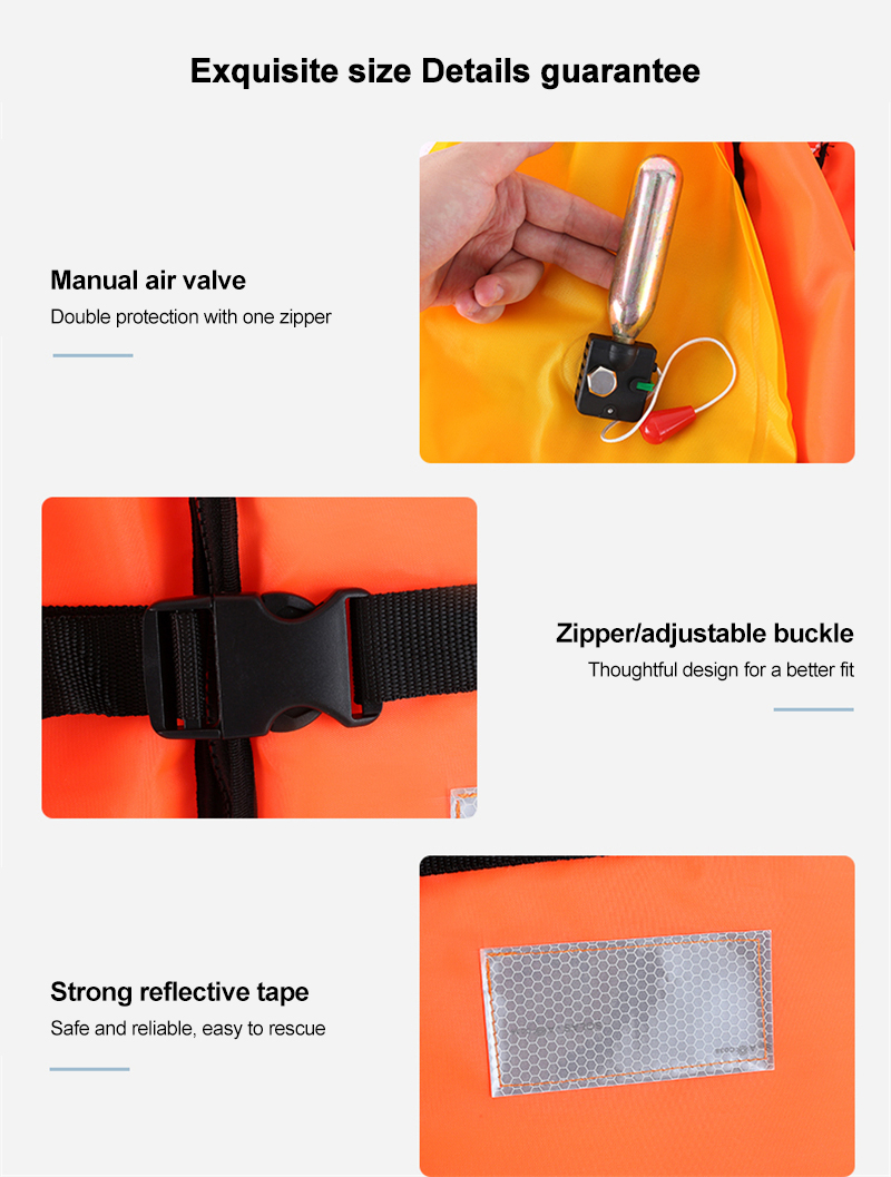 Orange High-Visibility Life Jacket