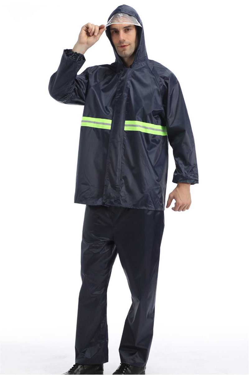 Navy Disaster Rescue Reflective Raincoat