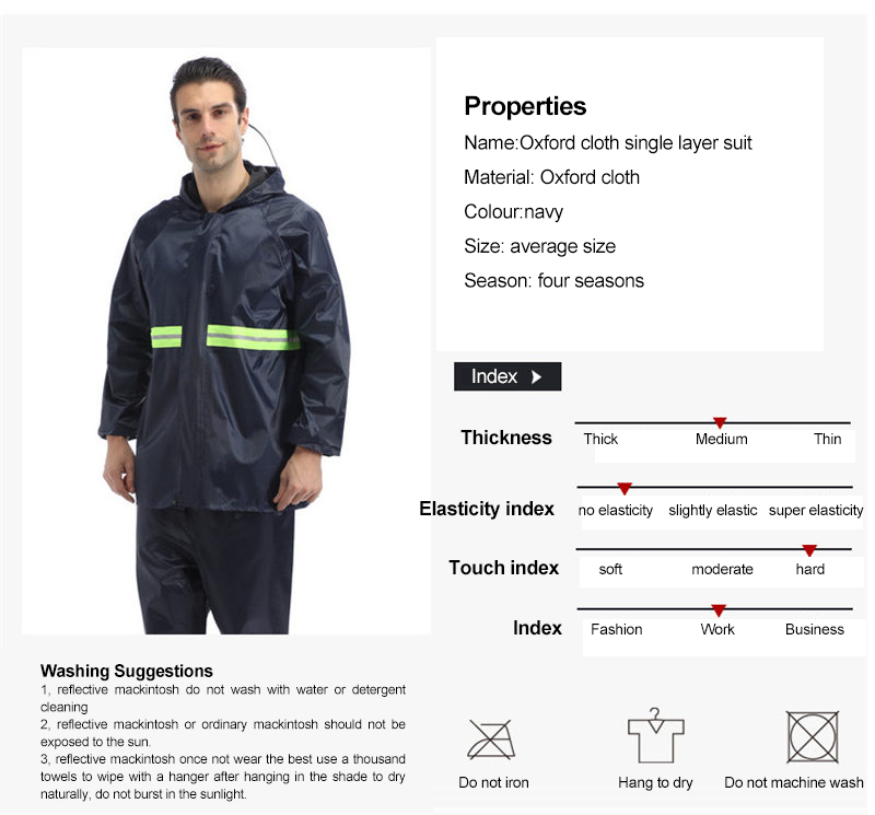 Front Reflective Rescue Rainwear