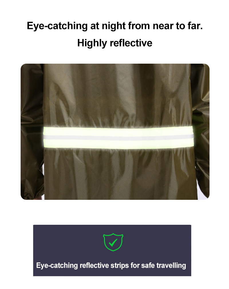 Olive Green Disaster Relief Raincoat