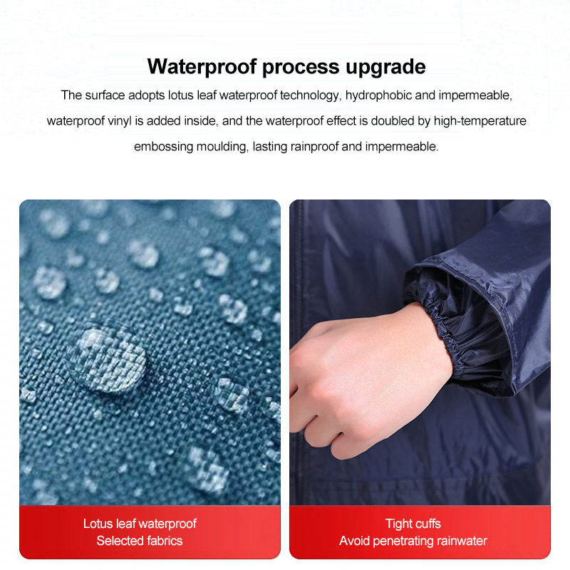 Post-disaster Rescue Raincoat Navy Long