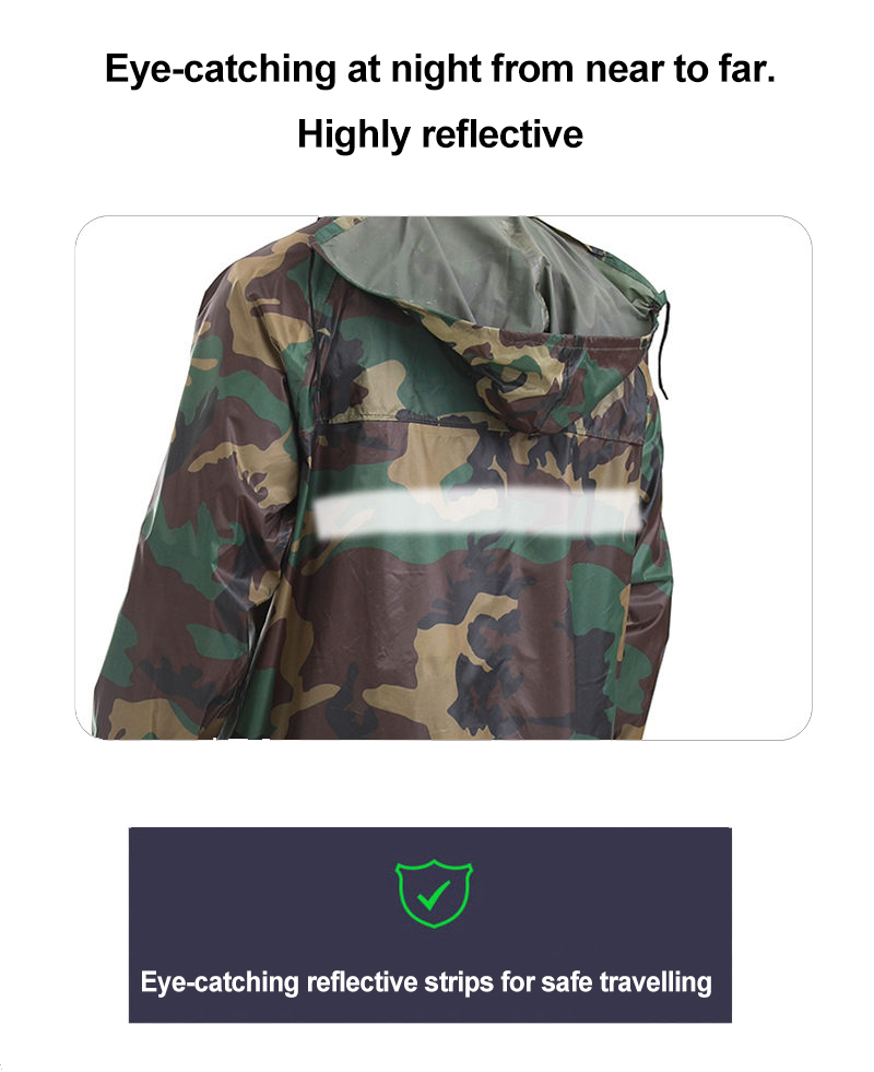 Mudslide Rescue Camouflage Raincoat