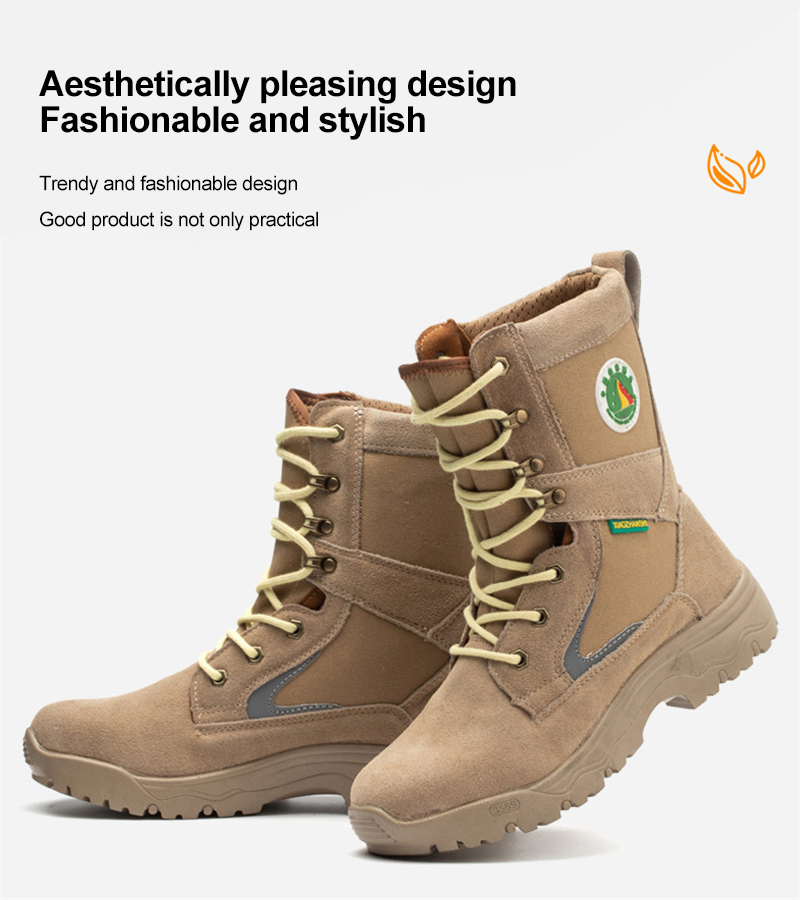 Self-Extinguishing Waterproof Impact-Resistant Boots