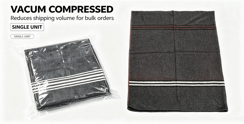 Recycled polyester relief blanket shown for quotation preparation in recycled-material procurement.