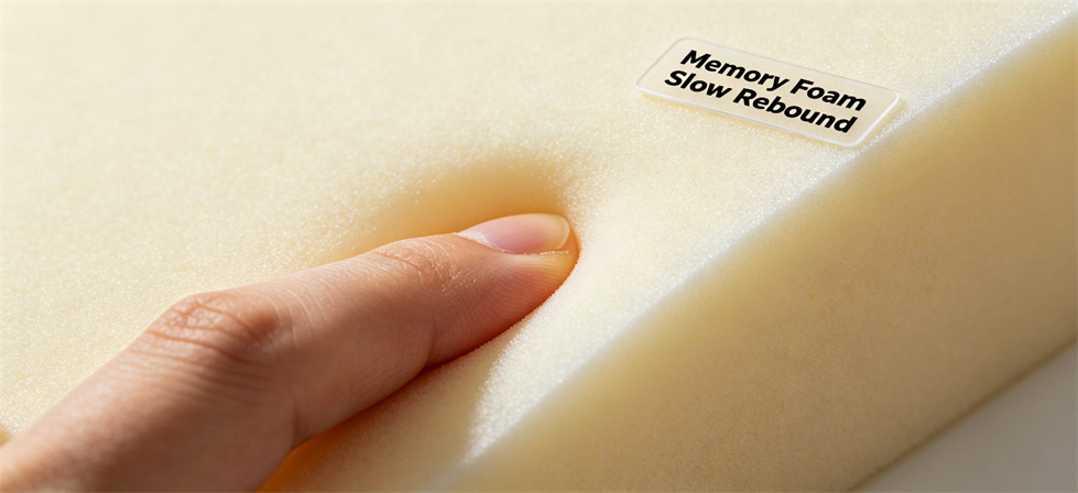 Emergency foam mattress material detail image for sample review with visible construction details for bulk purchasing review