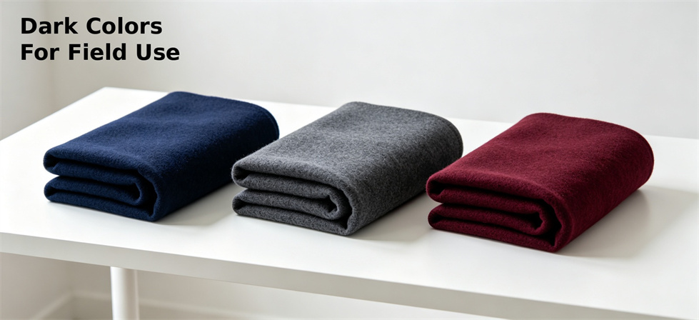 Relief blanket dark color options for field use, storage visibility and project selection