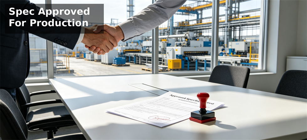 Relief blanket specification approval desk for production release and procurement record control