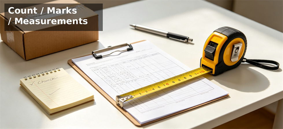 Relief blanket measurement record setup for specification matching and procurement acceptance checklist use