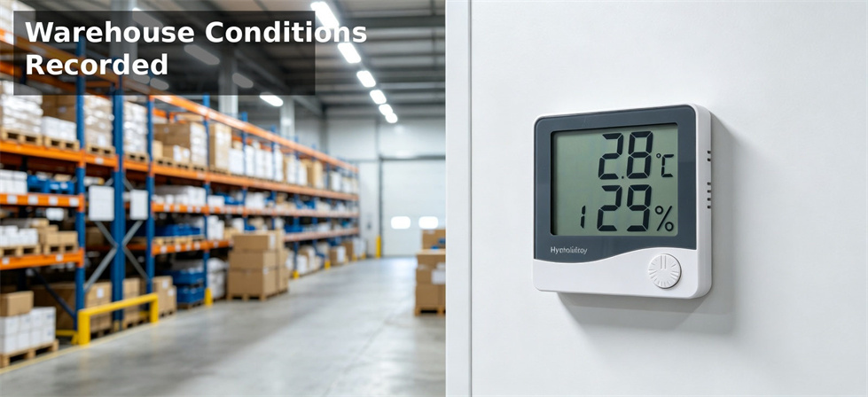 Relief blanket warehouse condition record for temperature humidity control and long-term stockpile management