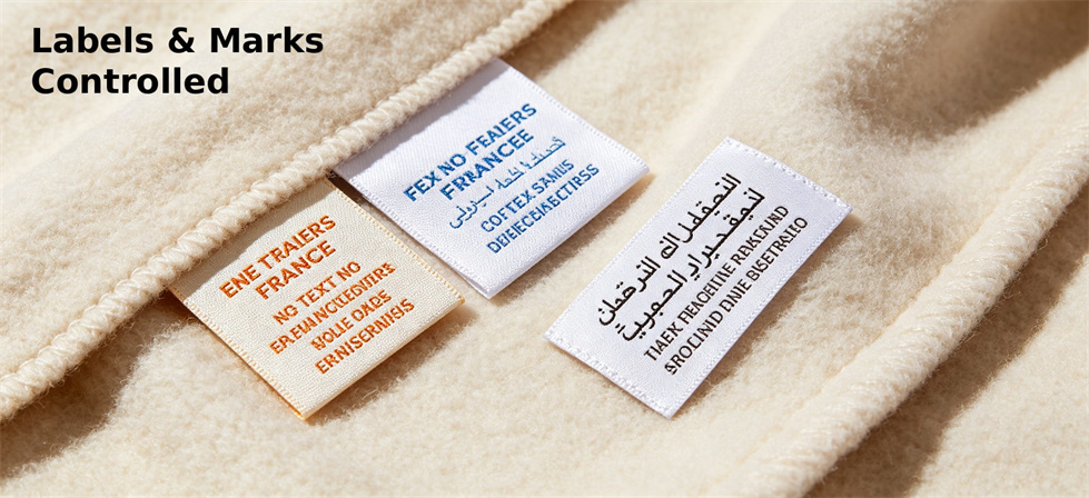 Relief blanket label and mark control for NGO order version management and destination warehouse handling Relief blanket label and mark control for NGO order version management and destination warehouse handling