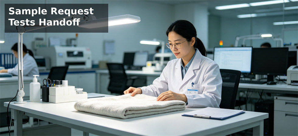 Relief blanket sample request handoff for testing supplier response quality before bulk order approval