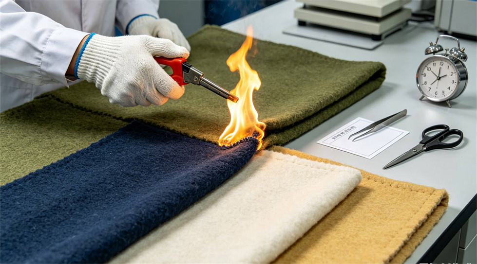 Emergency blanket quality inspection showing solid color navy blue for institutional procurement review Emergency blanket quality inspection showing solid color navy blue for institutional procurement review