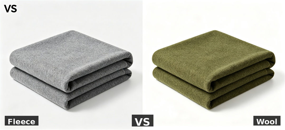 Fleece and wool relief blankets compared for shelter bedding specification decisions