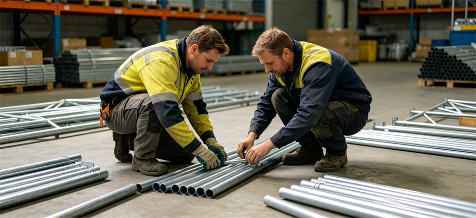 Frame tent poles inspection shown for storing tents after inspection in institutional relief tent procurement planning