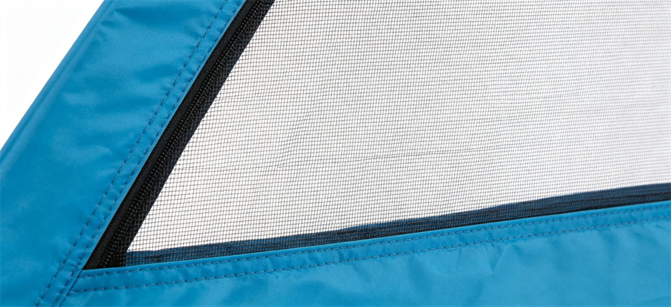 Frame tent mesh window shown for frequently asked questions in institutional relief tent procurement planning