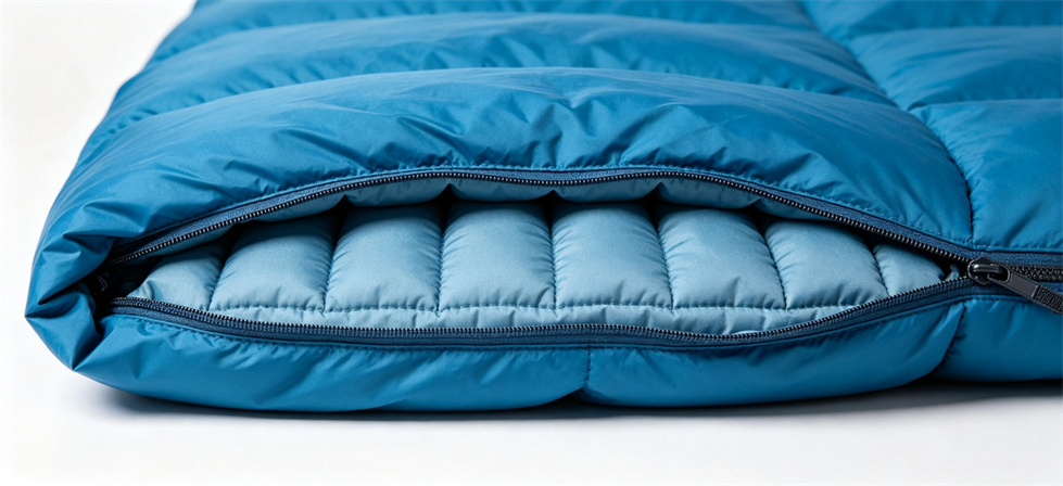 Sleeping bag draft tube for institutional sleeping bag procurement and supply planning