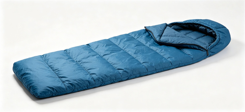 Sleeping bag envelope flat for institutional sleeping bag procurement and supply planning