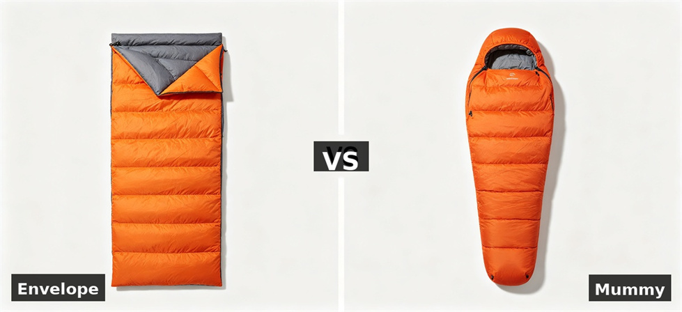Sleeping bag envelope vs mummy for institutional sleeping bag procurement and supply planning