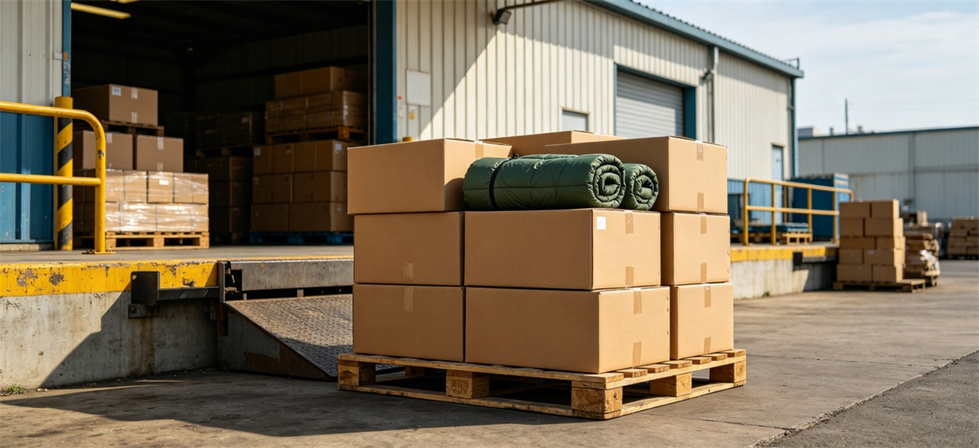 Sleeping bag export cartons for institutional sleeping bag procurement and supply planning