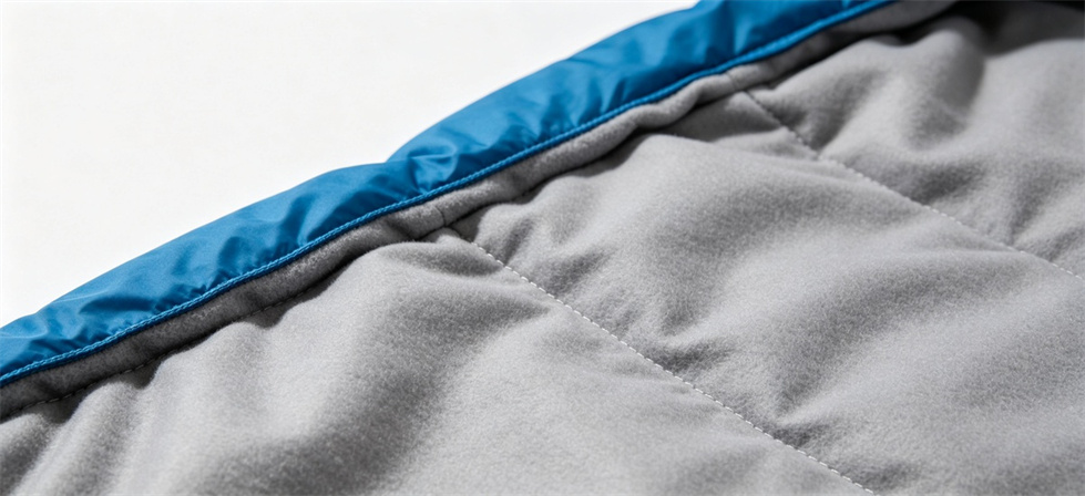 Sleeping bag interior lining shown for sleeping bag samples from yrf textile in institutional sleeping bag procurement review