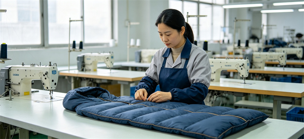 Sleeping bag factory qc shown for frequently asked questions in institutional sleeping bag procurement review