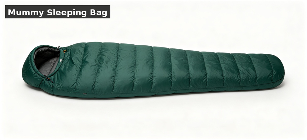Sleeping bag mummy white bg shown for frequently asked questions in institutional sleeping bag procurement review