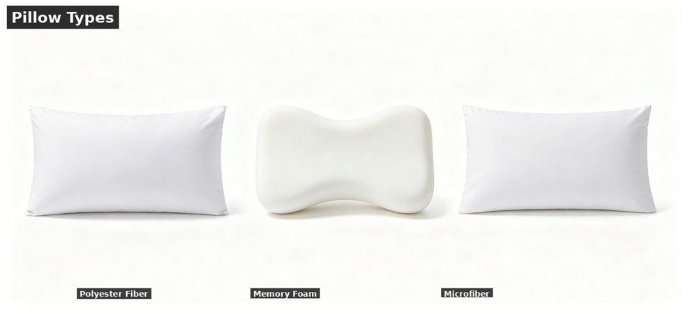 School dormitory pillow types firmness comparison for school dormitory supplies procurement and institutional supply planning