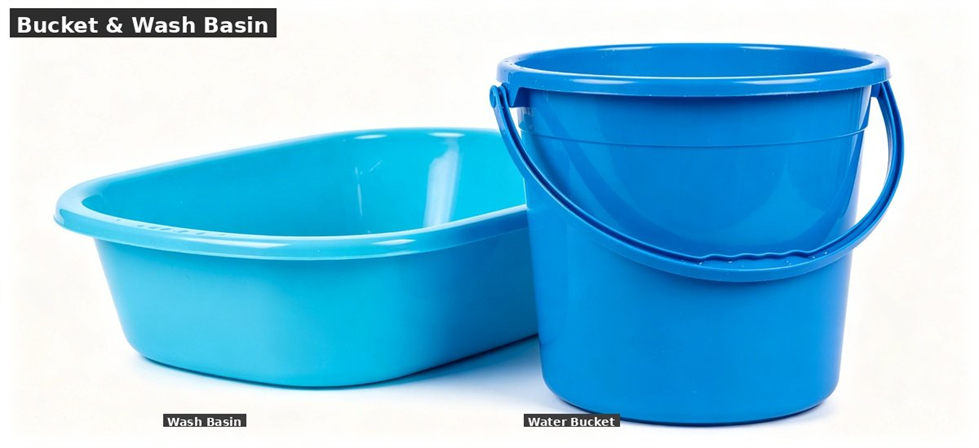 School dormitory plastic bucket and washbasin for school dormitory supplies procurement and institutional supply planning