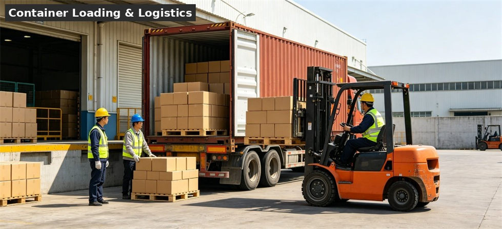 School bedding shipping container loading logistics for school dormitory supplies procurement and institutional supply