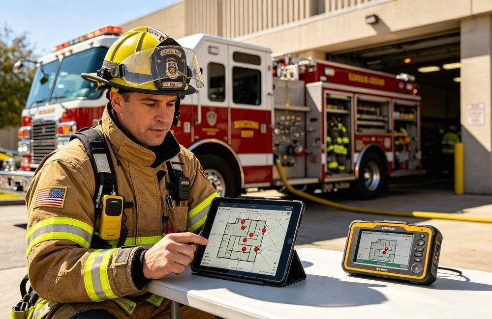 fire commander indoor positioning map tablet command fire commander indoor positioning map tablet command