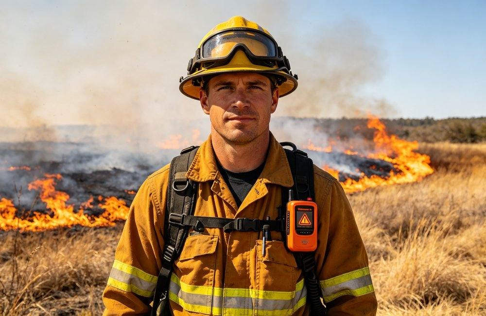 hazmat firefighter telemetry gas detector chemical plant hazmat firefighter telemetry gas detector chemical plant