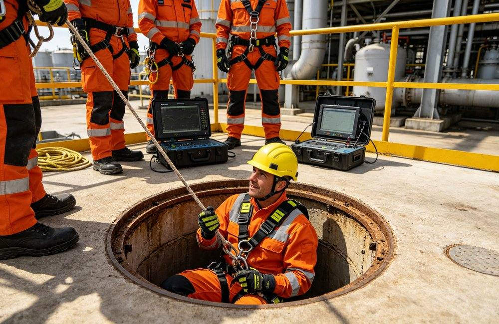 firefighter team briefing PASS device equipment check firefighter team briefing PASS device equipment check