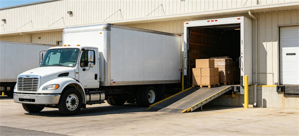 Delivery truck unloading for institutional blanket procurement, inspection and supply planning