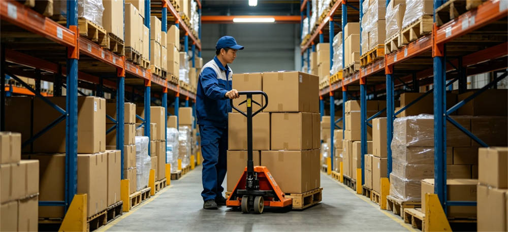 Pallet jack warehouse shown for split delivery: does it save money or add cost? in institutional blanket procurement review