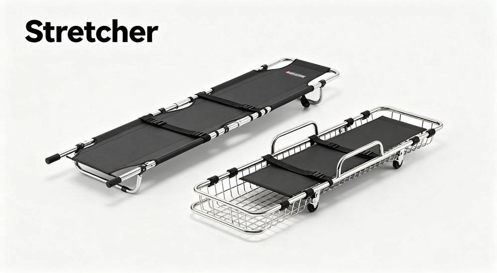 Emergency medical rescue stretchers folding and basket types, patient transport stretchers for disaster relief